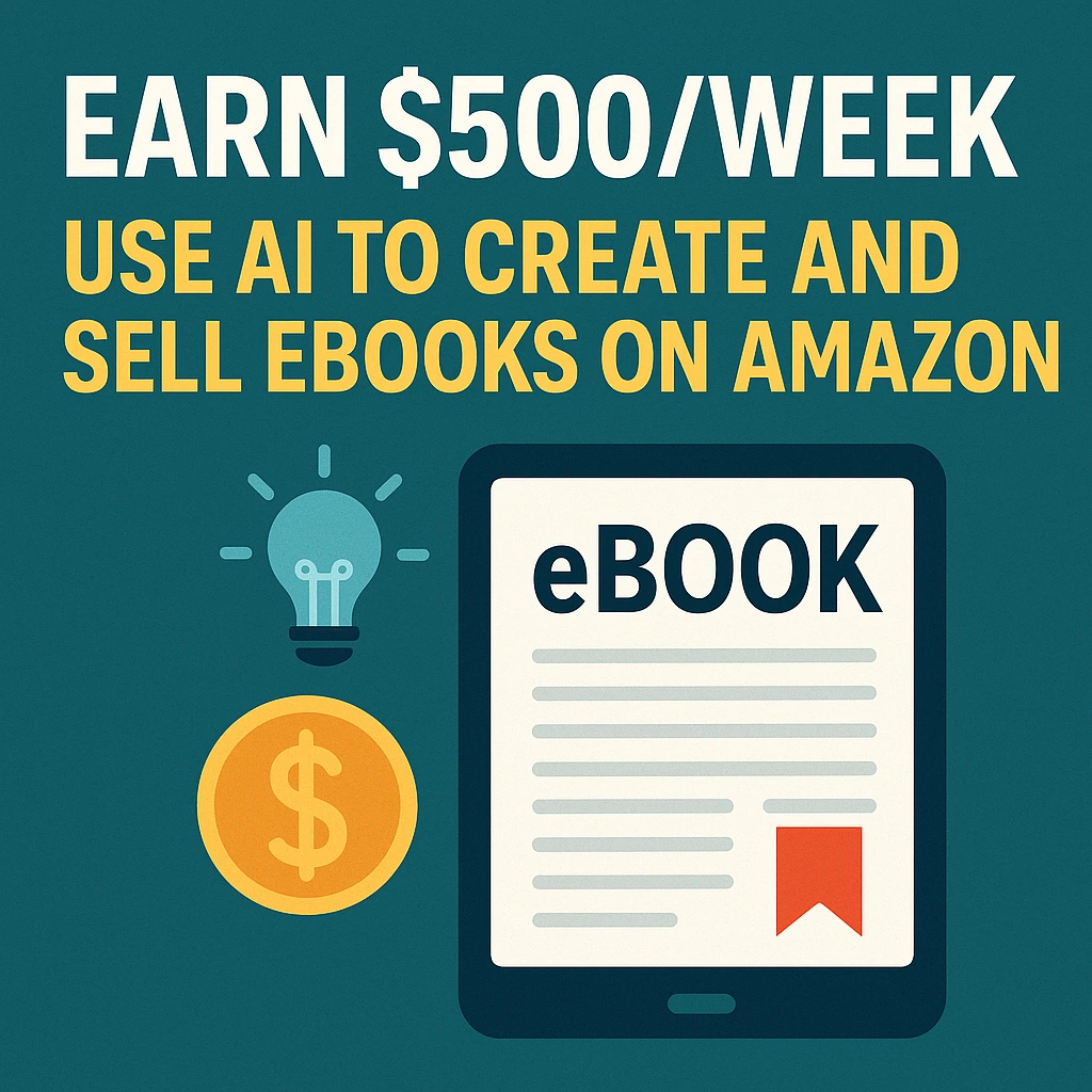 Earn $500Week Use AI to Create and Sell eBooks on Amazon